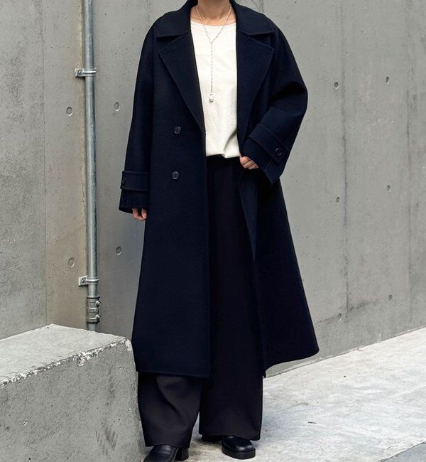  「【HERITANOVUM】ウールカシミヤチェストリバーコート」|その他|