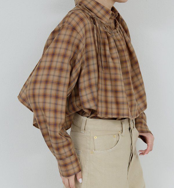  「【HERITANOVUM】ケープシャツ」|シャツ・ブラウス|