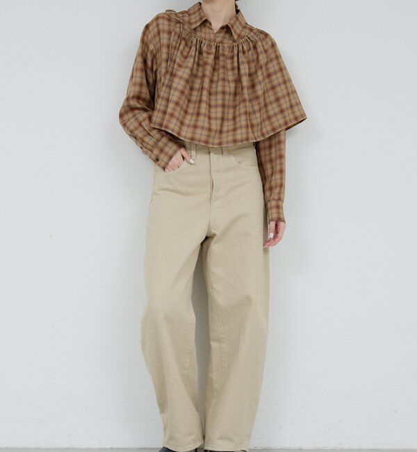  「【HERITANOVUM】ケープシャツ」|シャツ・ブラウス|