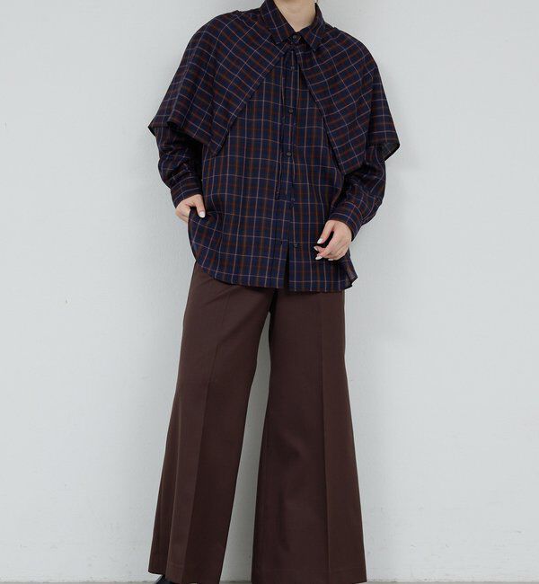  「【HERITANOVUM】ケープシャツ」|シャツ・ブラウス|