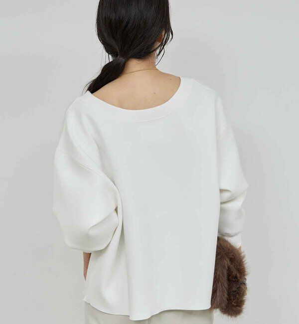  「【大人のスウェット】ボートネックスウェット」|Tシャツ・カットソー|