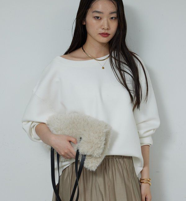  「【大人のスウェット】ボートネックスウェット」|Tシャツ・カットソー|