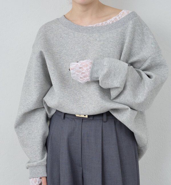  「【大人のスウェット】ボートネックスウェット」|Tシャツ・カットソー|