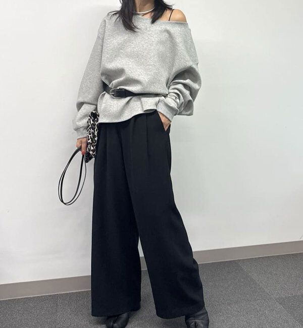  「【大人のスウェット】ボートネックスウェット」|Tシャツ・カットソー|