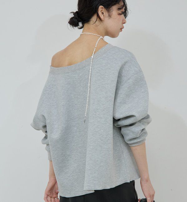  「【大人のスウェット】ボートネックスウェット」|Tシャツ・カットソー|