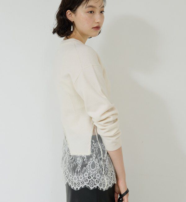  「【25th記念アイテム】レースコンビニット」|ニット・セーター|
