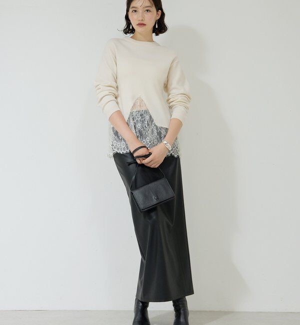  「【25th記念アイテム】レースコンビニット」|ニット・セーター|