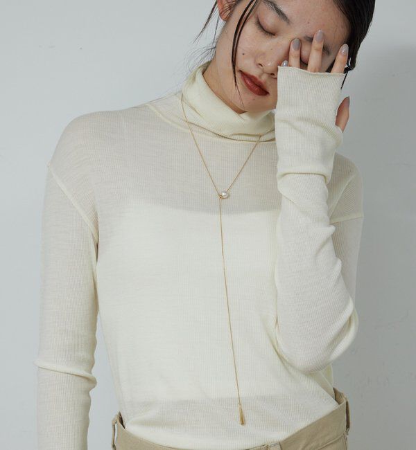  「【CHIHAYAコラボ】シアーリブタートル」|ニット・セーター|