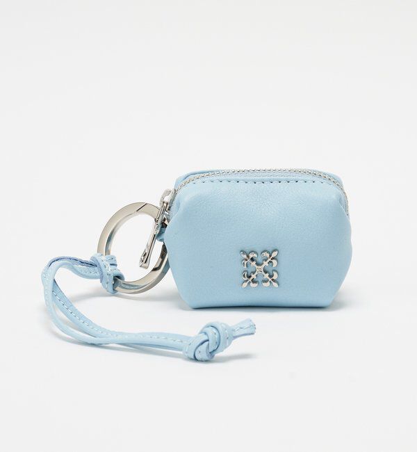  「カラビナ付き レザーミニポーチ型チャーム」|その他|