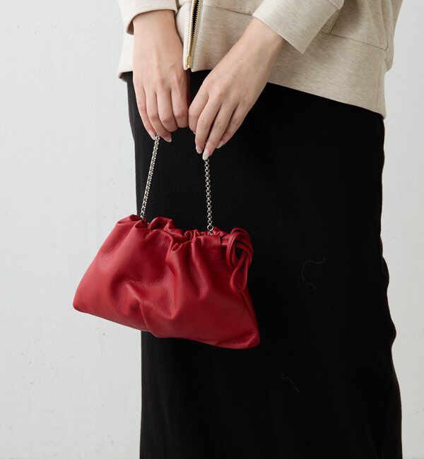  「レザー巾着4WAYミニショルダーバッグ」|ショルダー・メッセンジャー|