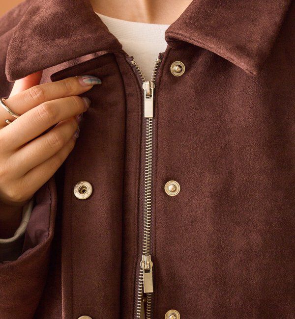  「フェイクスウェードショートブルゾン」|その他|