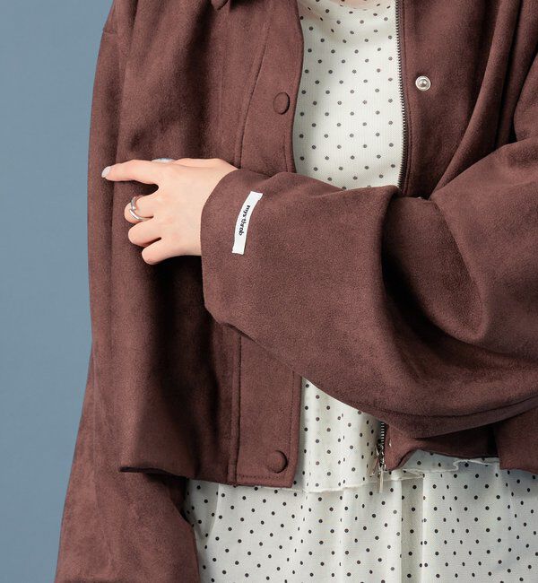  「フェイクスウェードショートブルゾン」|その他|