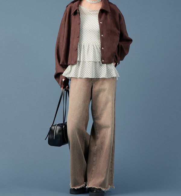  「フェイクスウェードショートブルゾン」|その他|