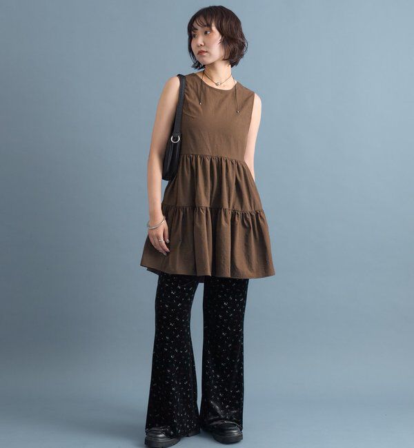  「ベロアフレアパンツ」|チノ|