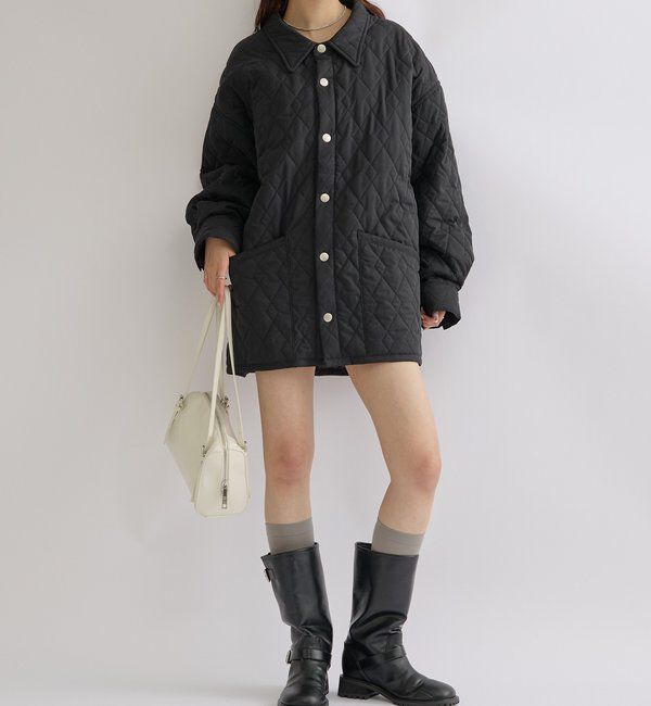  「襟付きキルティングジャケット」|その他|