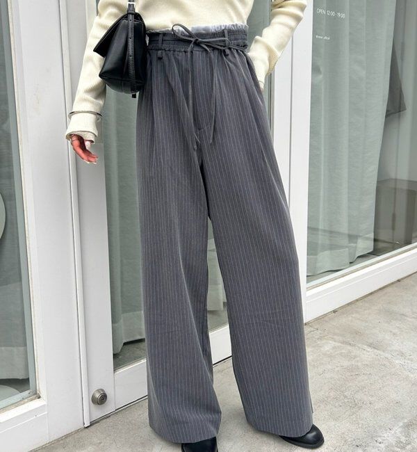  「Wベルトパンツ」|チノ|グレー