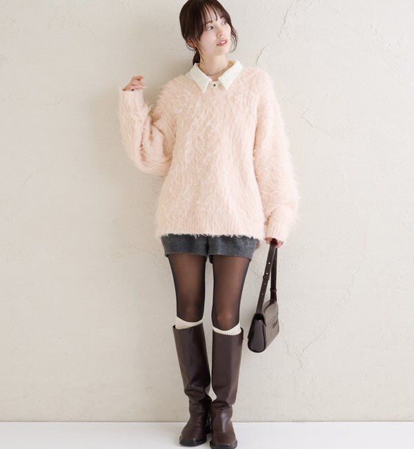  「ふわふわシャギーニット」|ニット・セーター|