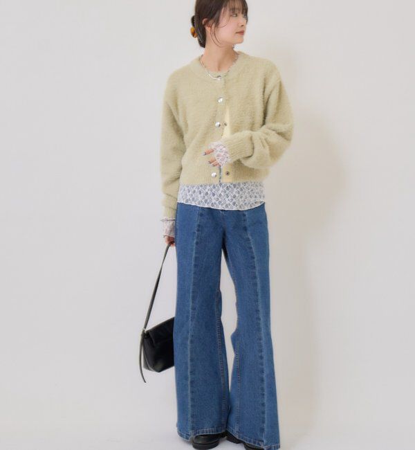  「ミンクライクジャケットカーディガン」|カーディガン|