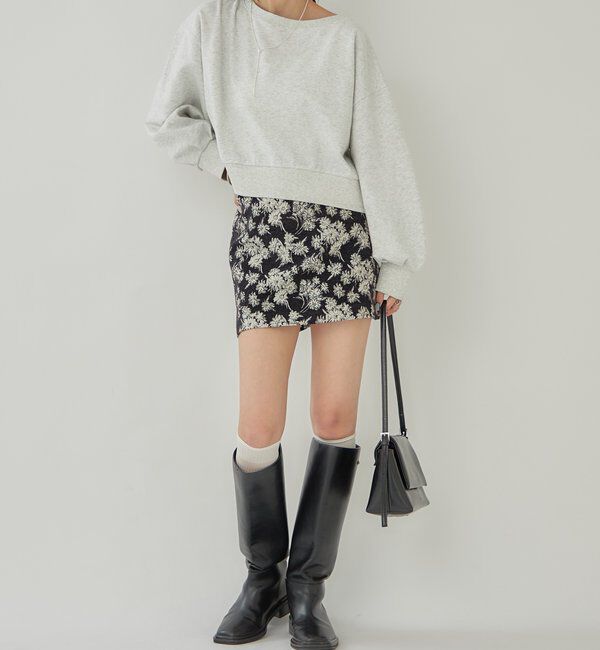  「袖ボリューム ショートスウェット」|Tシャツ・カットソー|