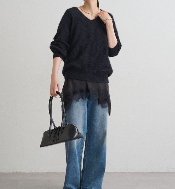  「FURカシミヤVニット」|ニット・セーター|