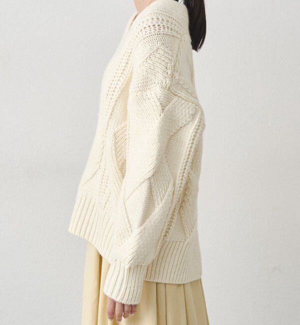  「ケーブルVニット」|ニット・セーター|