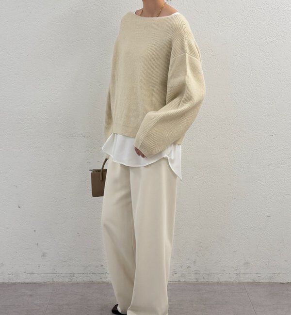  「オフショルニット」|ニット・セーター|