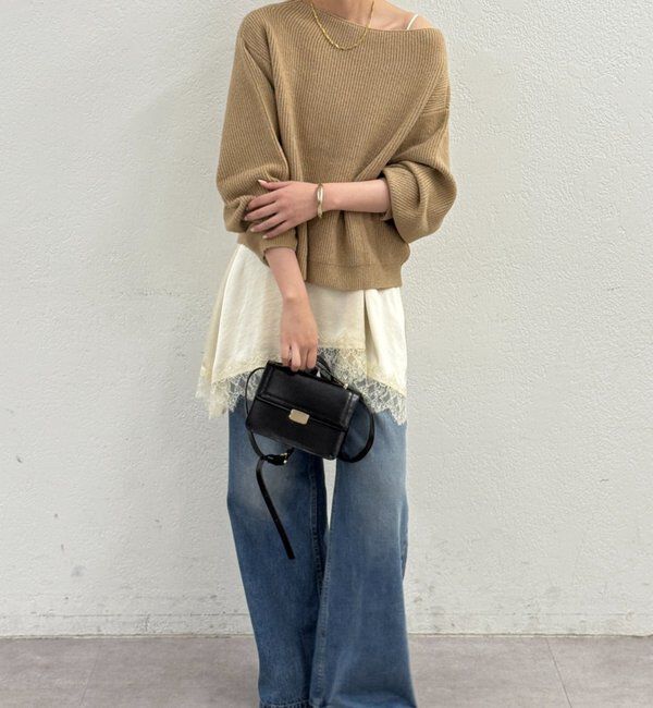  「オフショルニット」|ニット・セーター|