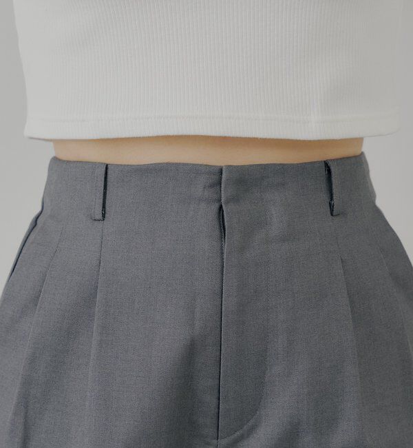  「フロントタックショートパンツ」|チノ|