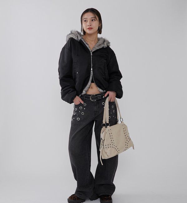  「【お気に入りNO.1】2WAY REVERSIBLE FUR BLOUSON 」|ブルゾン・スタジャン|