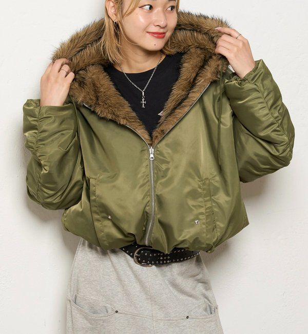  「【お気に入りNO.1】2WAY REVERSIBLE FUR BLOUSON 」|ブルゾン・スタジャン|