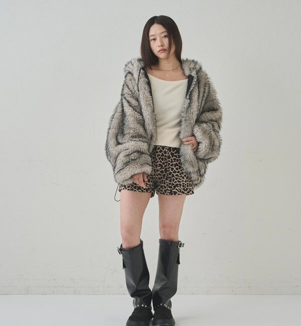  「LEOPARD JACQUARD SHORTS」|チノ|