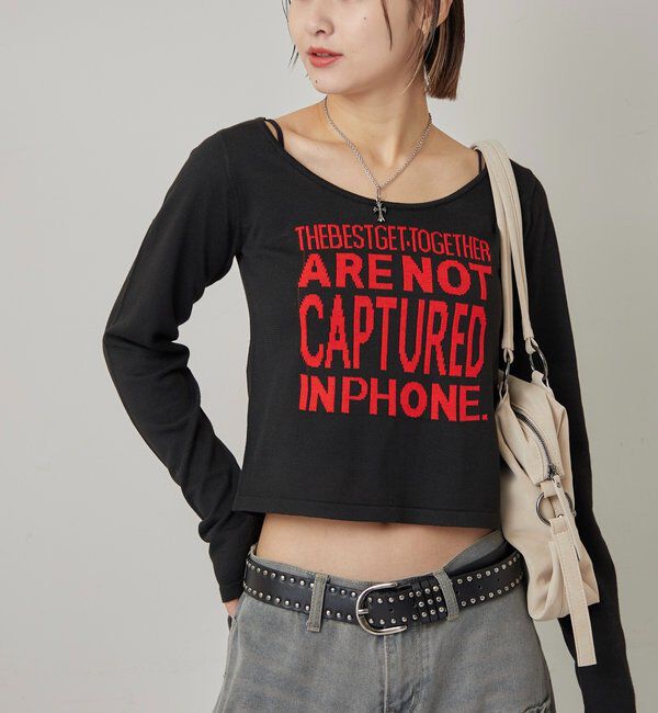  「MESSAGE LOGO KNIT」|ニット・セーター|