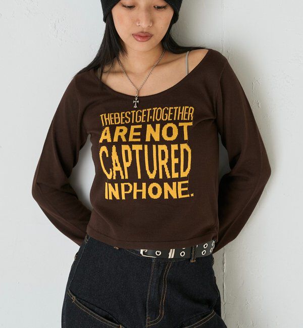  「MESSAGE LOGO KNIT」|ニット・セーター|