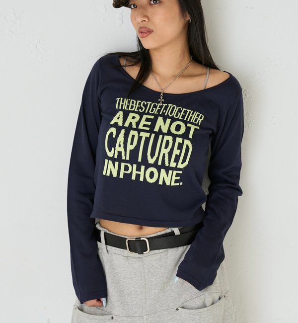  「MESSAGE LOGO KNIT」|ニット・セーター|