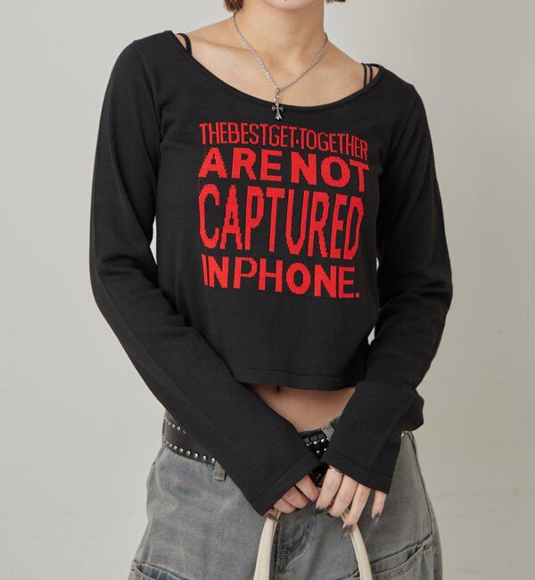  「MESSAGE LOGO KNIT」|ニット・セーター|