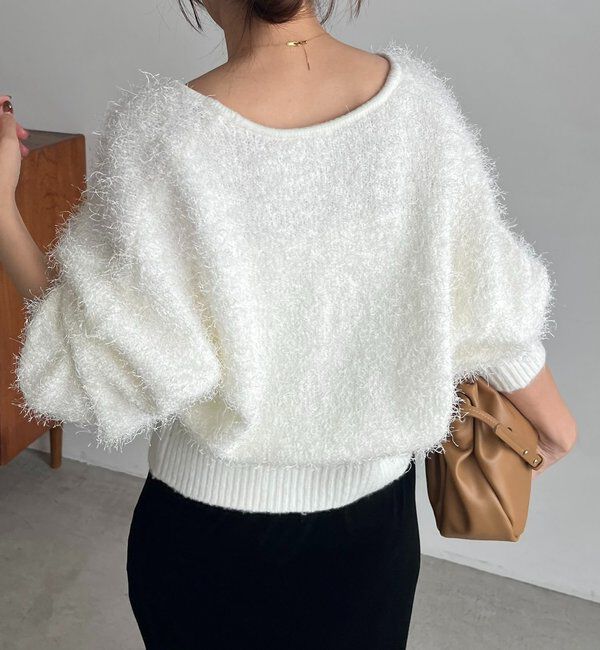  「フェザーラップカーディガン」|カーディガン|