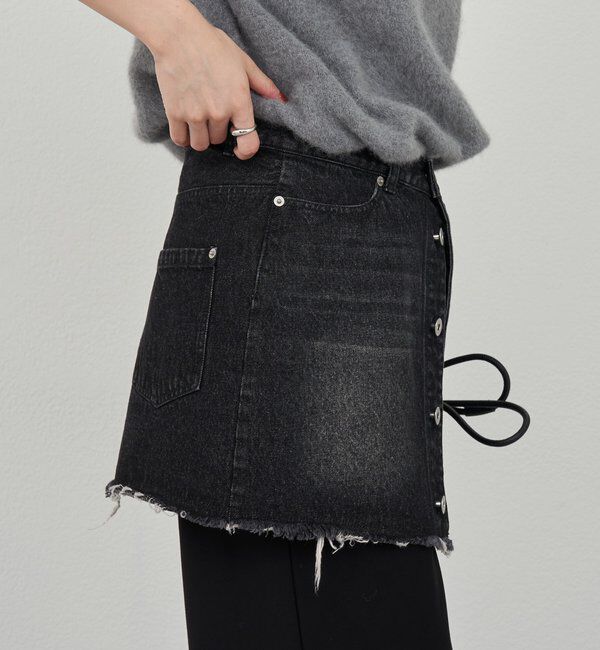  「レイヤードデニムスカート」|スカート|