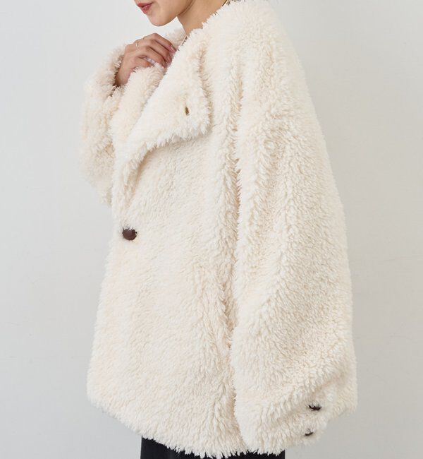  「ノーカラーボアコート」|その他|