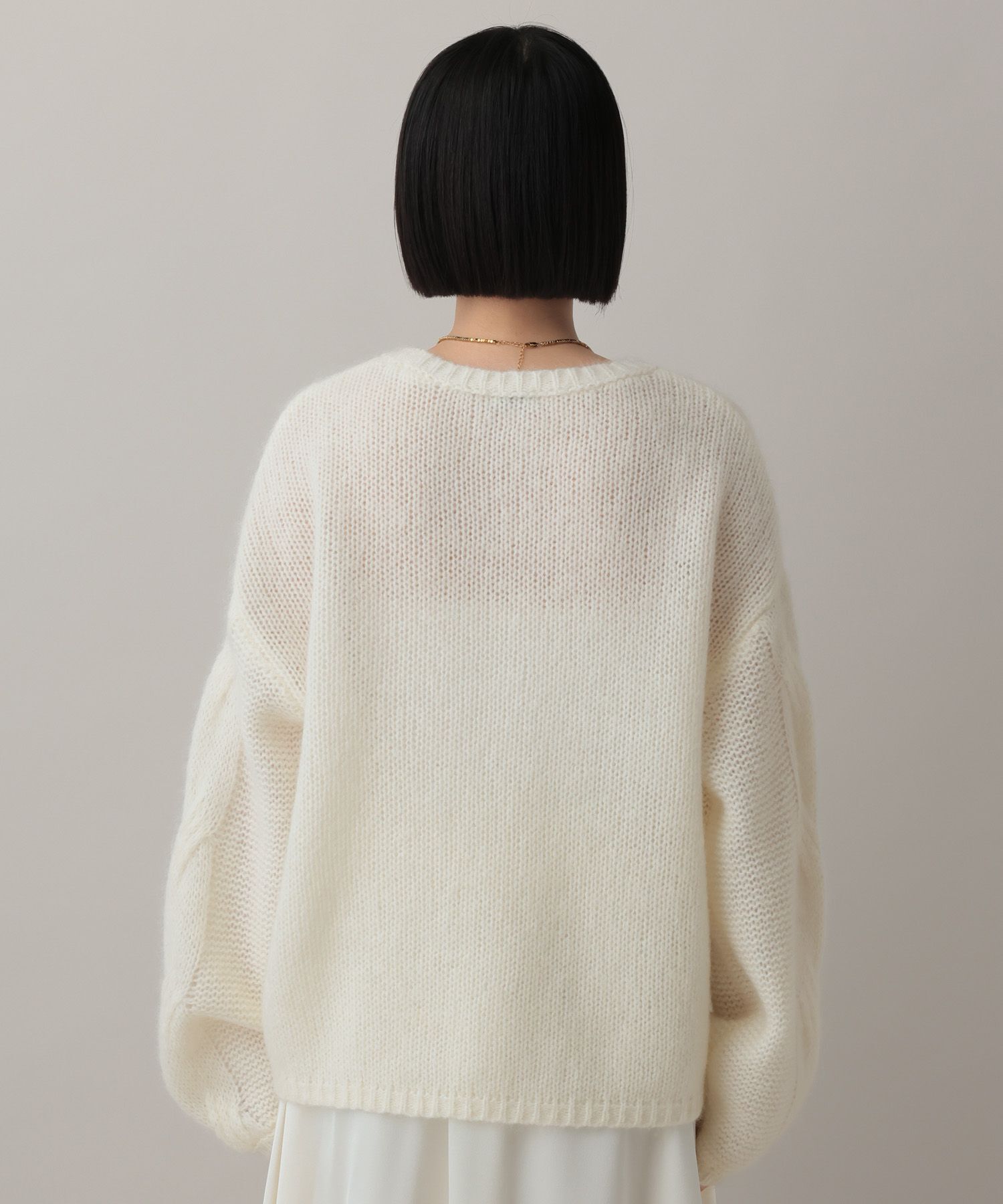 A part by 「モヘアケーブルニットプルオーバー」|ニット・セーター|