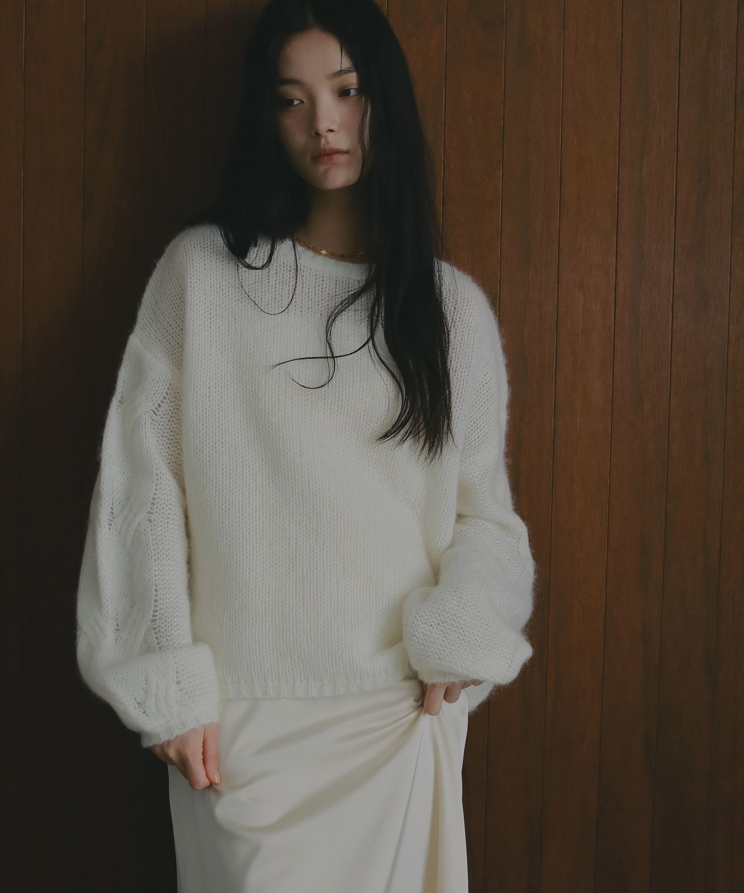 A part by 「モヘアケーブルニットプルオーバー」|ニット・セーター|