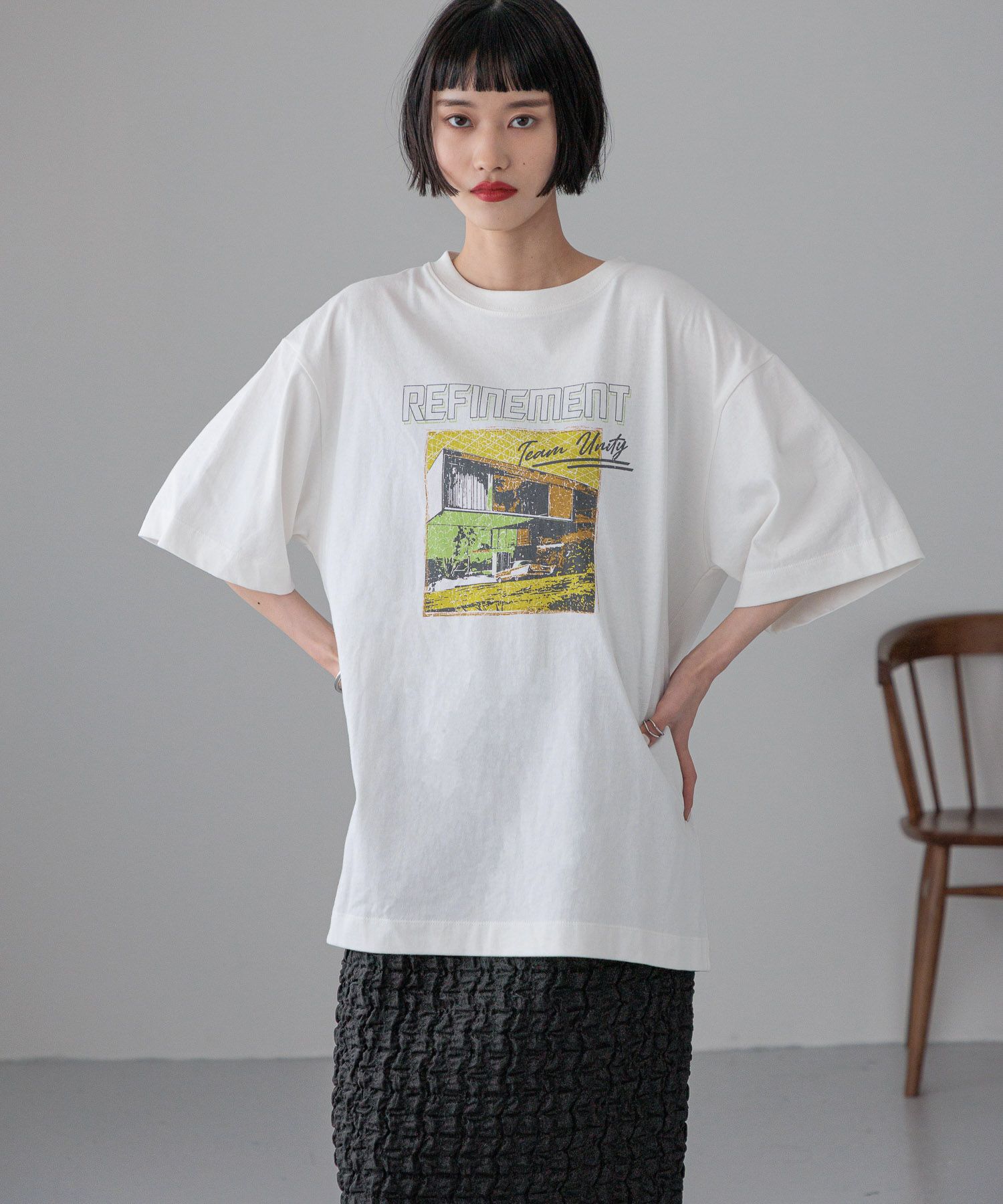 LOWRYS FARM「ＵＳＥＤバンＴＳＳ」|Tシャツ・カットソー|ｵﾌ
