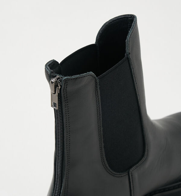 collex「【VINILO】 バックジップ サイドゴアブーツ」|ショートブーツ|