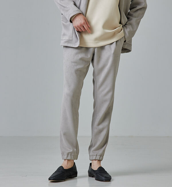 ABAHOUSE「【セットアップ対応】シルキー ネオスエード ジョガーパンツ」|その他|ライトグレー