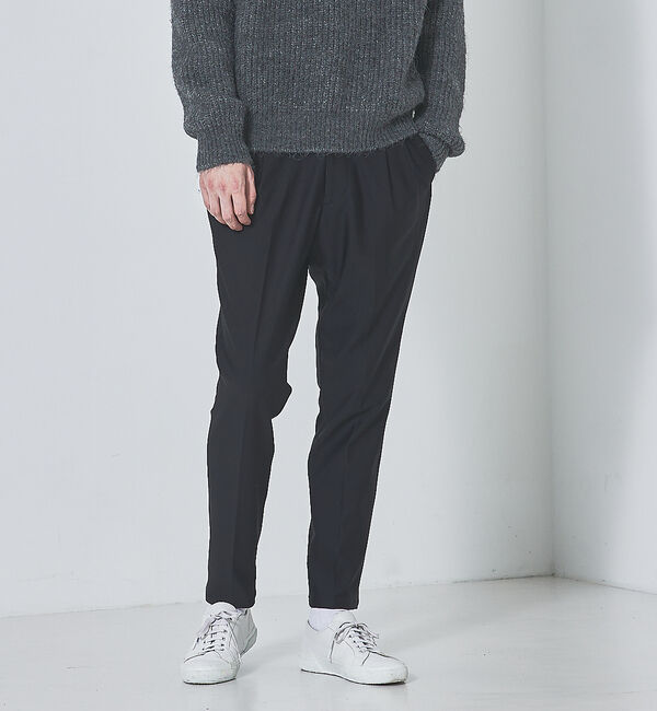 ABAHOUSE「【プレスウォーム】デジタル テーパードパンツ / スラックス」|その他|ブラック