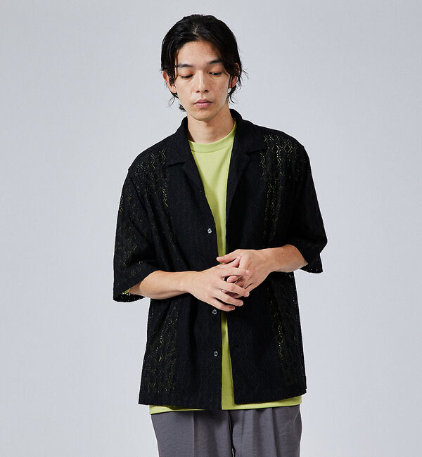 ABAHOUSE「【ドローコード】Wシルケット ドレープ Tシャツ / オーバーサイズ」|Tシャツ・カットソー|