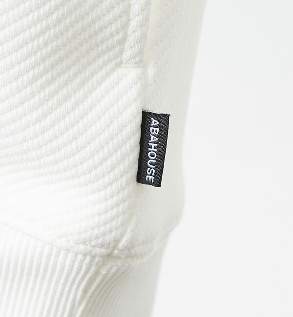 ABAHOUSE「ドットツイル ダンボール クルーネック プルオーバー」|スウェット・ジャージ|