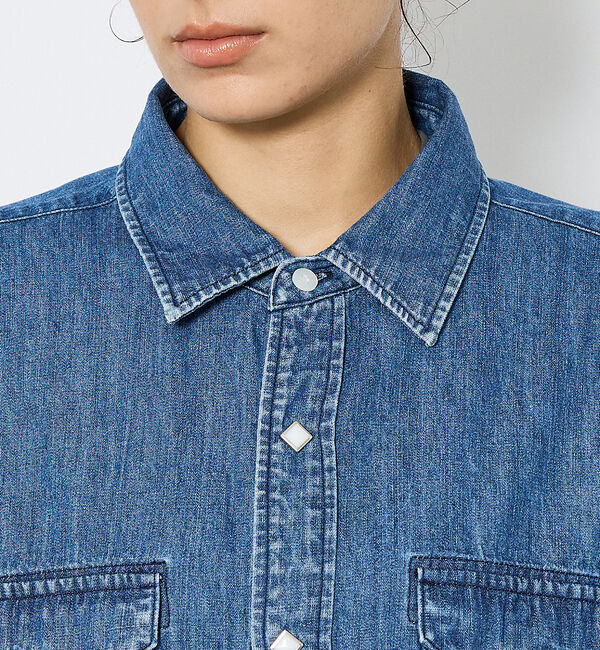 ABAHOUSE「【JOHNBULL/ ジョンブル】ウェスタンデニムシャツ/ダンガリーシャツ」|シャツ・ブラウス|