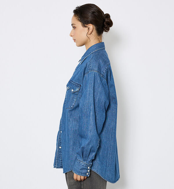 ABAHOUSE「【JOHNBULL/ ジョンブル】ウェスタンデニムシャツ/ダンガリーシャツ」|シャツ・ブラウス|