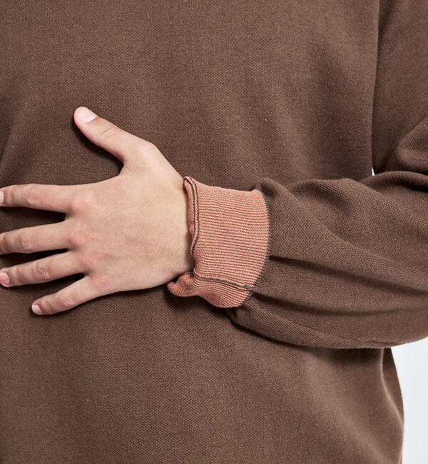 ABAHOUSE「【リバーシブルカラー】14Gコットン ニットスウェット / クルーネックプルオー」|ニット・セーター|