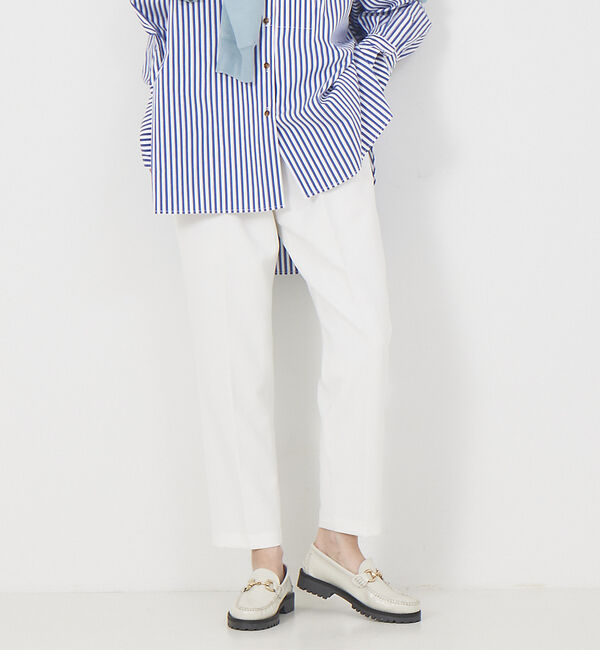 Rouge vif「ダブルクロステーパードパンツ」|その他|ホワイト